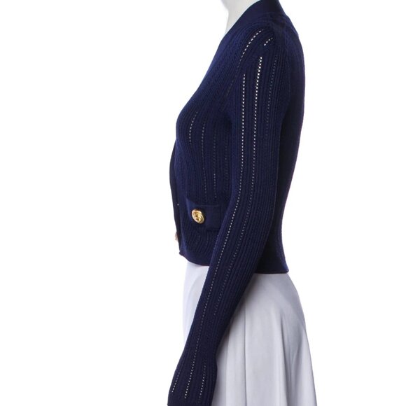 Balmain V-Neck Knit Sweater - Picture 3 of 3